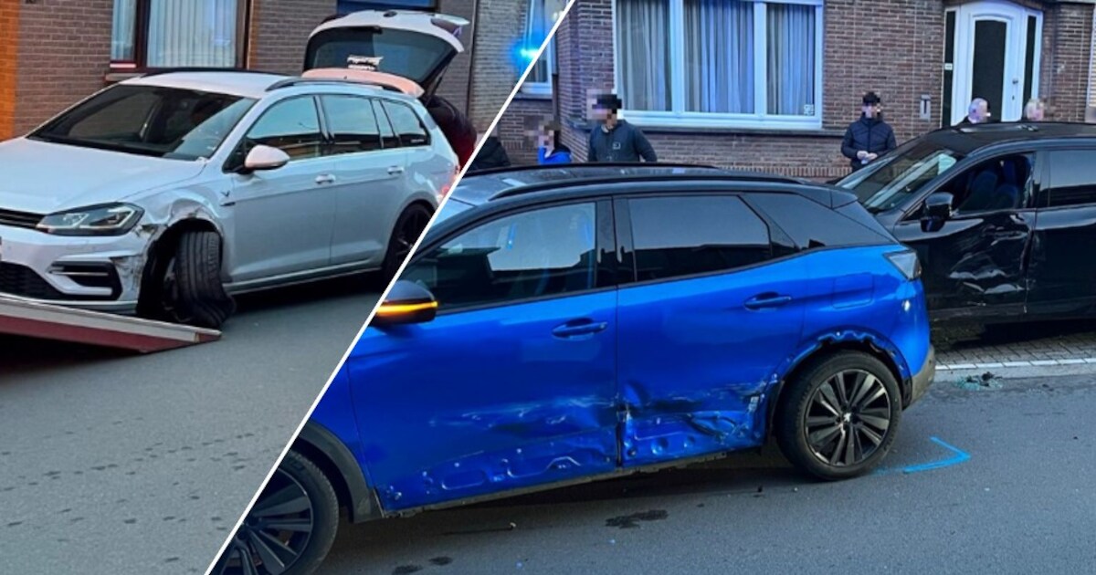 Zware klap langs Dorent, gelukkig enkel blikschade | Erpe-Mere | HLN.be