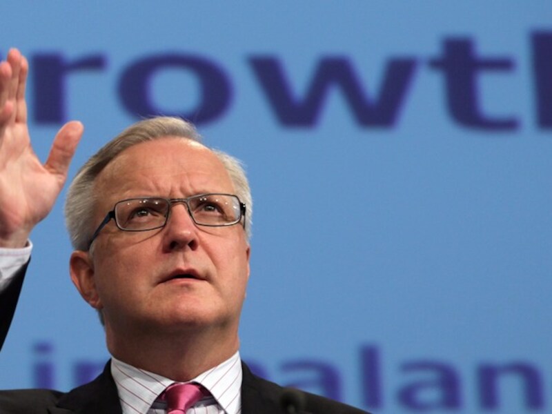 De Europese commissaris van economische zaken Olli Rehn.