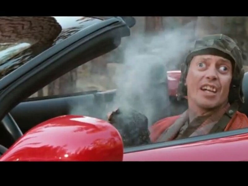Still uit het YouTubefilmpje 'Fifty Shades of Buscemi'.