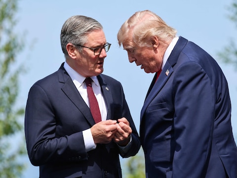 De Britse premier Keir Starmer en de Amerikaanse president Donald Trump.