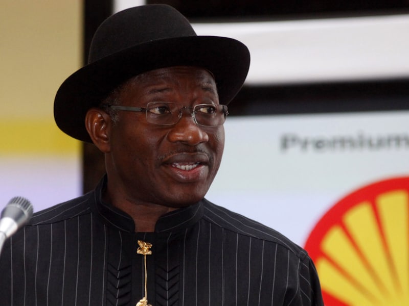 De Nigeriaanse president Goodluck Jonathan.