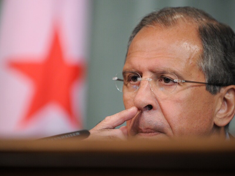 De Russische buitenlandminister Sergei Lavrov.