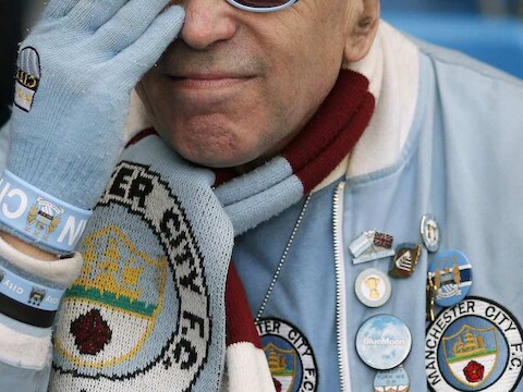 Een Manchester City-fan.
