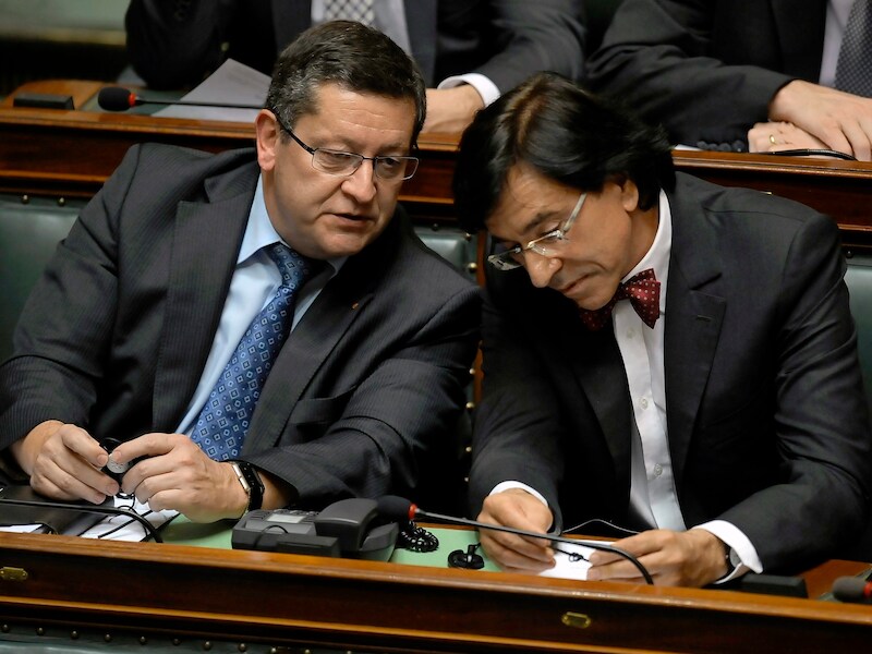 Thierry Giet en Elio Di Rupo in 2010.