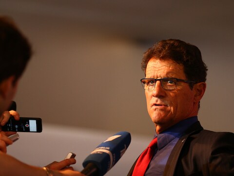 Fabio Capello, de bondscoach van Rusland.