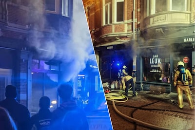 Brand bij brunchzaak Bar Leuv in Parijsstraat