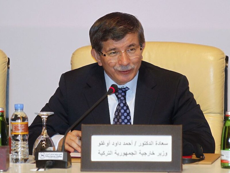 Turks minister van Buitenlandse Zaken Ahmet Davutoglu.