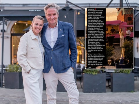 Colette Van Remortel en Hans Otten voor hun zaak U Eat & Sleep.