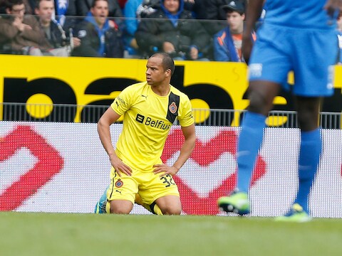 Vadis Odjidja tijdens zijn laatste wedstrijd op Racing Genk