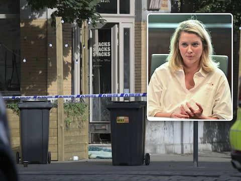 Het pannenkoekenhuis in de Volksstraat op het Zuid moest in 2020 na een granaataanslag op burgemeestersbevel dicht, maar de Raad van State schorste die beslissing. Inzet: Els van Doesburg.