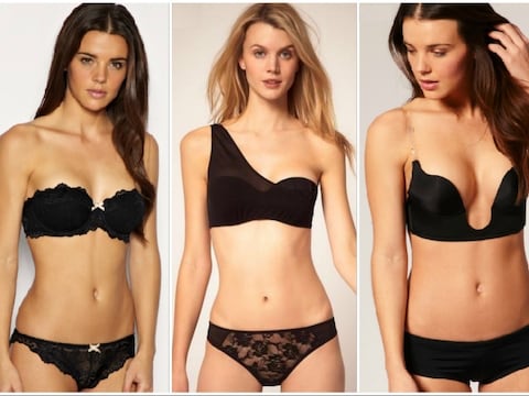 Strapless, met één schouder en geschikt voor een diepe decolleté