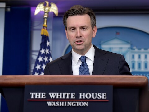 Josh Earnest, woordvoerder van het Witte Huis.