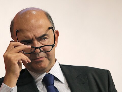 Minister van Financiën Pierre Moscovici