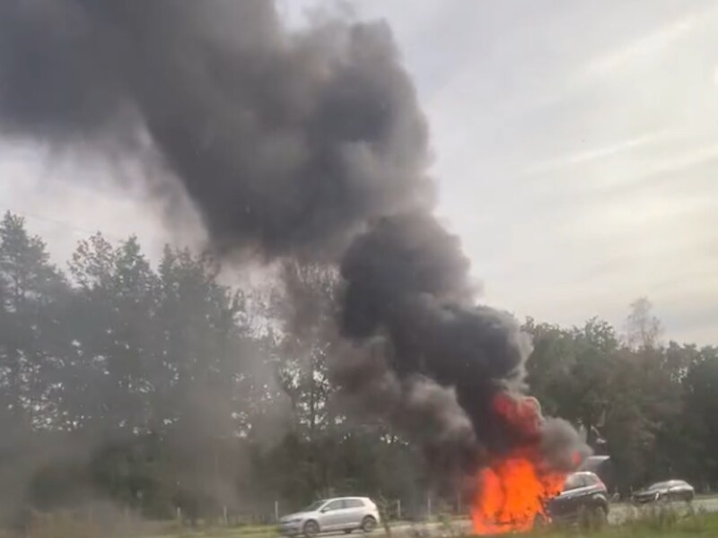 Wagenbrand in As op de Europalaan.