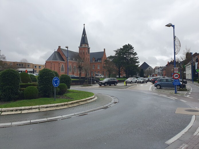 Archiefbeeld: de werken starten aan de rotonde Kestelstraat.