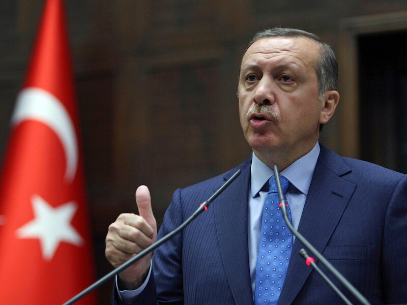 De Turkse premier Recep Tayyip Erdogan.
