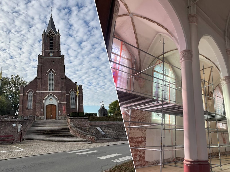 De kerk van Onkerzele.