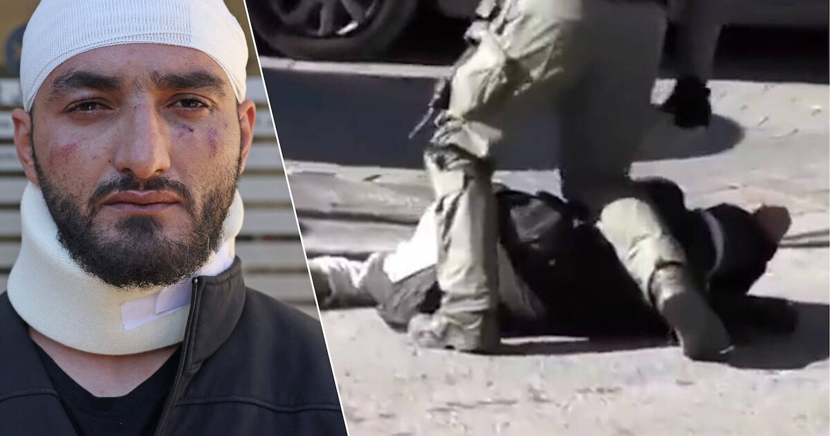 KIJK. Beelden tonen hoe Palestijnse journalist rake klappen krijgt van ...