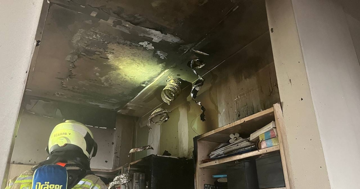 Flat onbewoonbaar na brand in Sint-Agatha-Berchem: vrouw in shock naar ziekenhuis