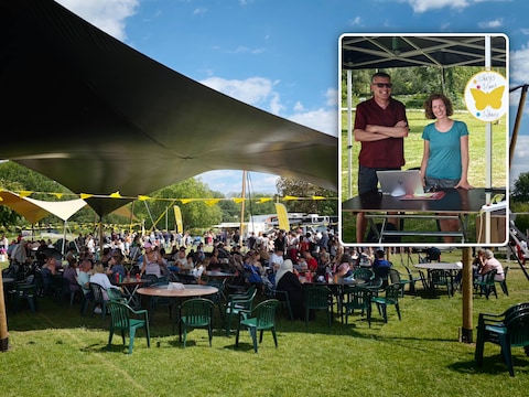 Iedereen Verdient Vakantie beleefdag Provinciaal Domein Puyenbroeck / (inzet: Jeroen Marijsse en team ontvangen de bezoekers met de glimlach)