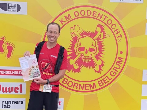 Ultraloper Jelle (37) liep eerder al de Dodentocht.