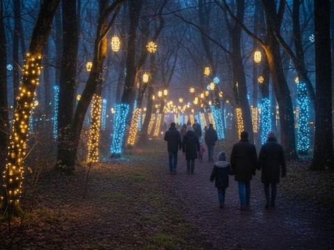 Wandelen tussen de lichtjes in Edegem: familietocht zamelt geld in voor Stichting tegen Kanker
