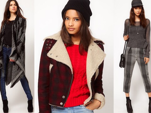 Gilet, jas en broek van wol bij Asos.com.