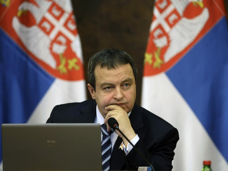 De Servische premier Dacic.
