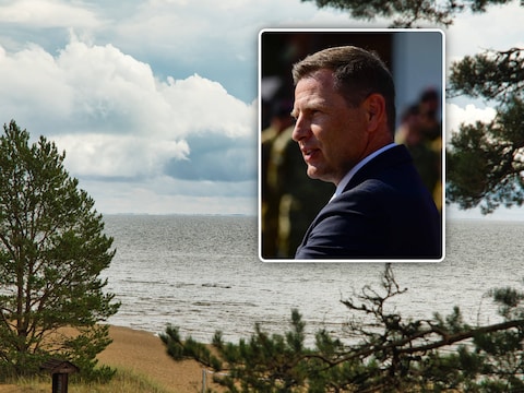 Blik op het Peipusmeer in Estland / De Estse minister van Defensie Hanno Pevkur