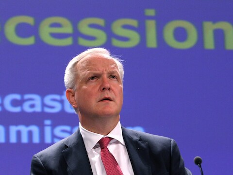 Olli Rehn, eurocommissaris van Economische en Monetaire Zaken.