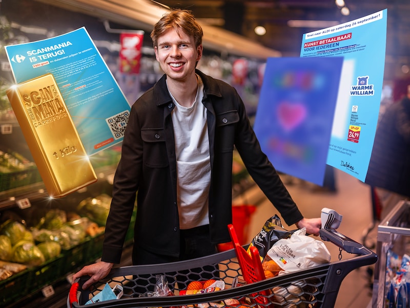 Goud en kunstwerken: het zijn geen zaken die je in de supermarkt verwacht, maar toch pakken ze er deze week mee uit.