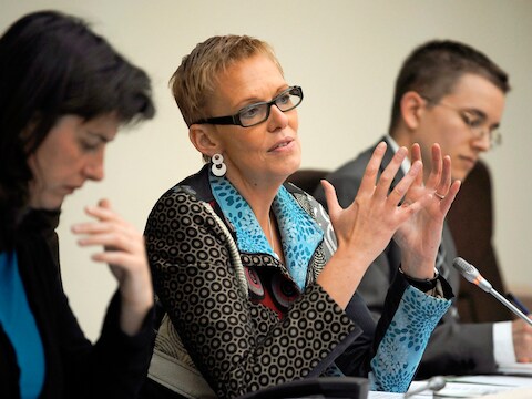 Commissievoorzitster Karine Lalieux (PS)