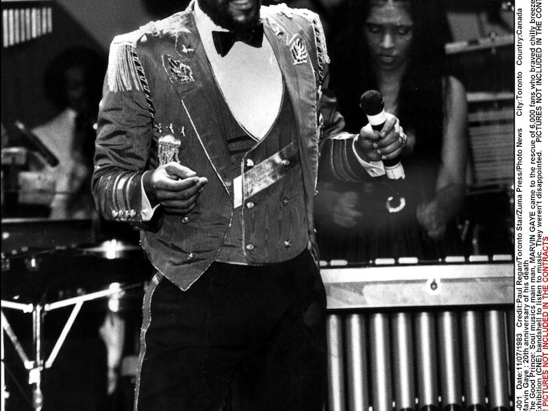 Marvin Gaye (1939-1984), foto uit 1983.