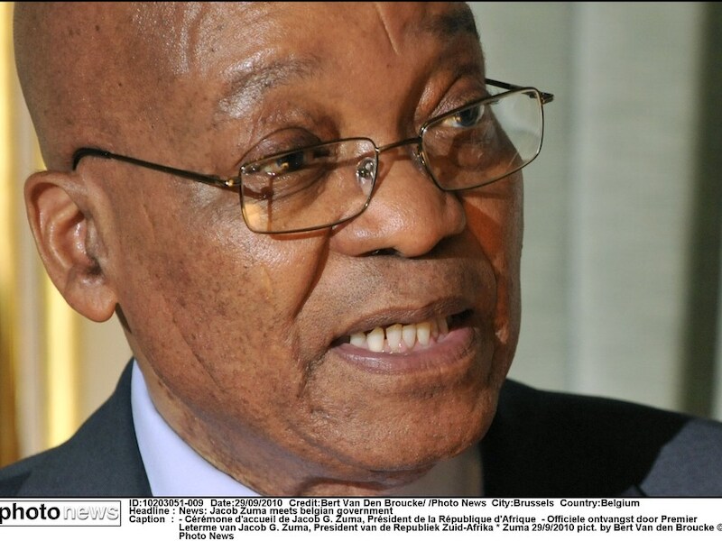 De Zuid-Afrikaanse president Jacob Zuma.