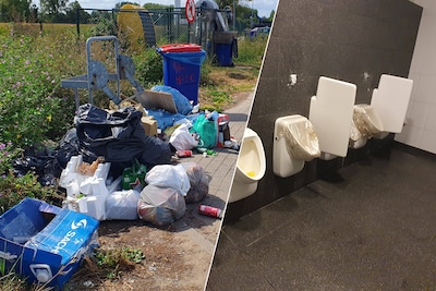 Parking E17 Kruibeke kreunt onder zwerfvuil: “Ook toiletten zijn vies en worden niet gepoetst”