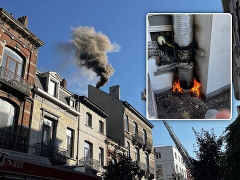 Brand in afvoerschouw van restaurant in Sint-Gillis.