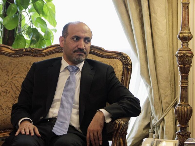 Voorman van de Syrische Nationale Coalitie Ahmad Jarba.