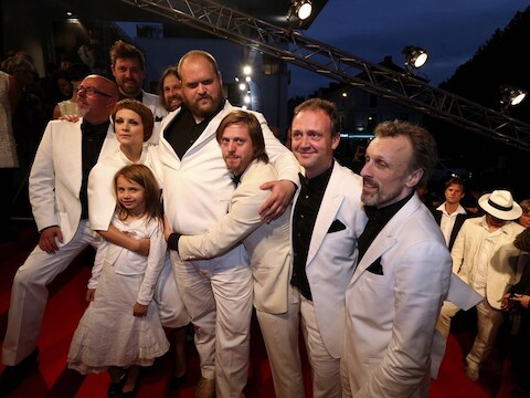 De cast van 'The Broken Circle Breakdown' op het Filmfestival van Gent.