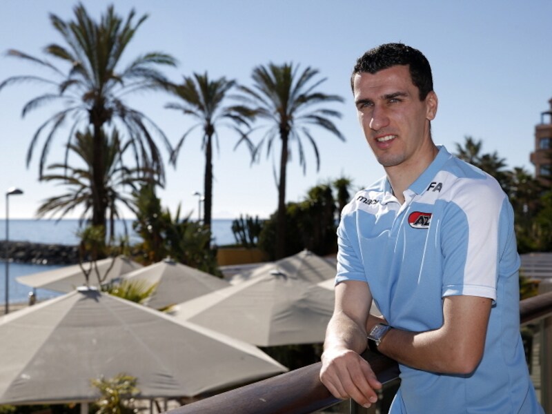 Maarten Martens is nu met AZ in het Spaanse Estepona.