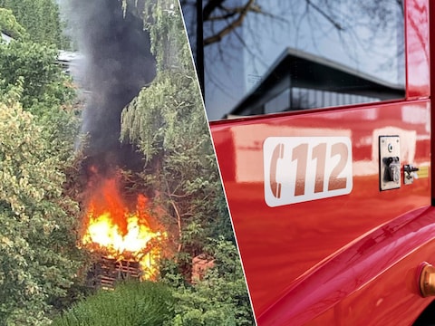 Tuinhuis in Hasselt vat vuur: brand na tien minuten onder controle