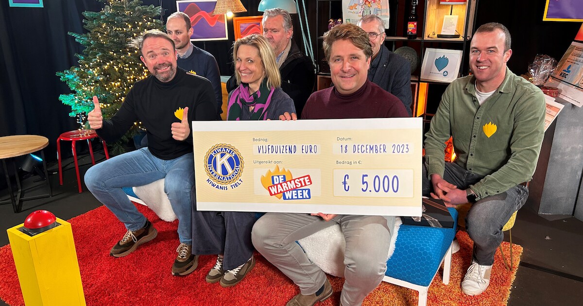 Kiwanis Tielt schenkt 5.000 euro aan de Warmste Week | Regio | HLN.be