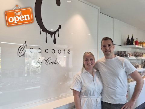 Lisa-Marie Van Den Bossche en Jens Spriet openen zaterdag Cacaoté by Cachet.