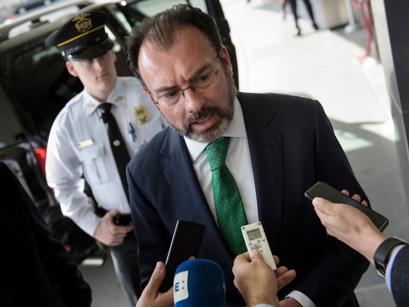 De Mexicaanse minister van Buitenlandse Zaken Luis Videgaray.