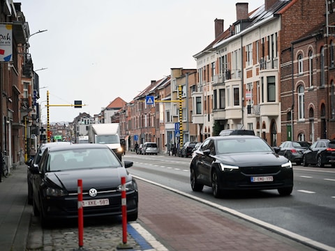 De Tiensesteenweg in Leuven.