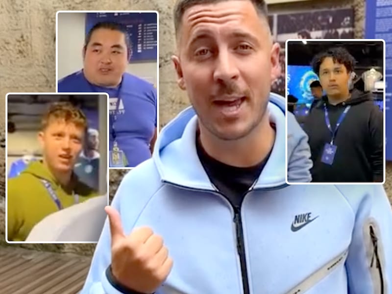 KIJK. “Is er korting voor legendes?”: Eden Hazard slaat personeel met verstomming wanneer hij onverwacht opduikt in Chelsea-fanshop