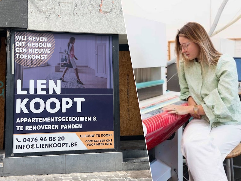 Het pand in de Koestraat wordt de pop-up van Serge the Label., student-ondernemer Emme Neirynck wist Gentrepreneur en Lien Koopt te overtuigen met haar knitwearmerk.