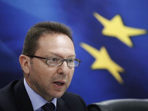 De Griekse minister van Financiën, Yannis Stournaras.n