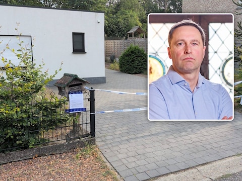 De vrouw werd zaterdagochtend dood aangetroffen in haar woning in de Pijlstraat in Zoersel. Inzet: parketwoordvoerder Kristof Aerts.