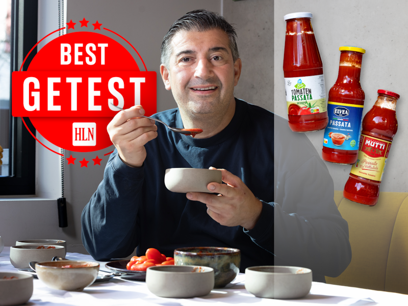  Topchef Peppe Giacomazza test tien passata’s uit de supermarkt.