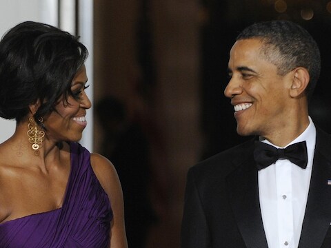 Michelle en Barack Obama.